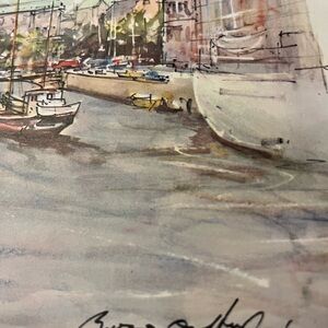 Roca Delpech: Slotsholmen, printed in Denmark and signed by artist. 1966.